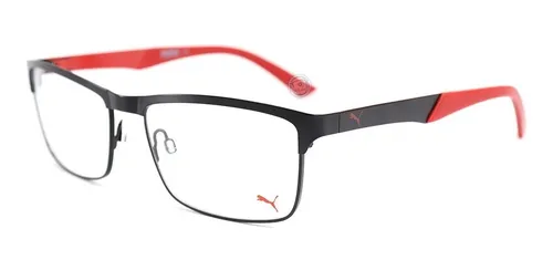 Lentes Puma Pe00110 006 Black Red Oftalmico Hombre Nuevo