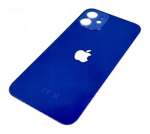 Tapa Cristal Trasero Apple iPhone 12 Color Azul Nuevo