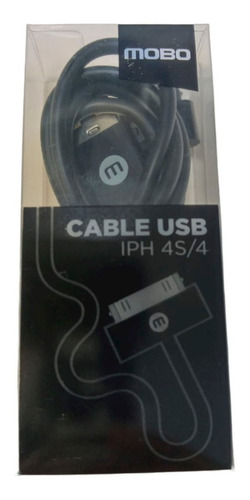 Imagen 1 de 2 de Cable Usb iPhone 4 Mobo 30 Pines Azul