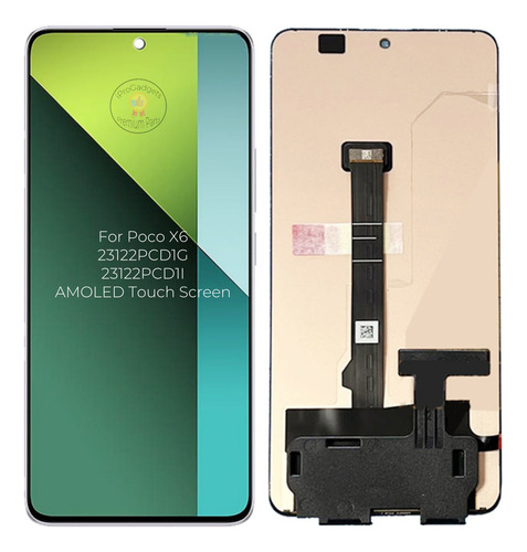 Pantalla Táctil Amoled Para Poco X6 5g 23122pcd1g 23122pcd1i
