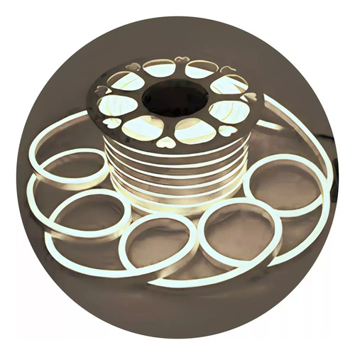 Tira Manguera Luz Led Blanco Neutro Flexible Neon Exterior 50mts Veoquiero