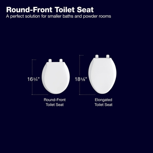 Asiento De Inodoro Kohler Brevia De Frente Redondo Con Bisag