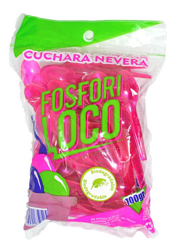 Cuchara Nevera Neon Biodegradable 500g 
