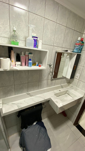 Bancada Esculpida Em Porcelanato Branco 70×40 Lê Descrição !