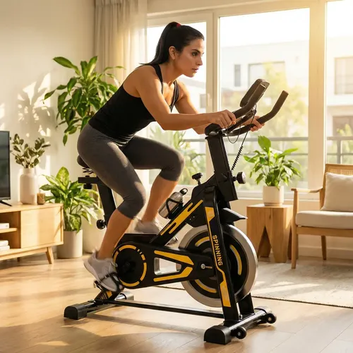 Bicicleta Ergométrica Fitness Para Cardio E Musculação Com Base C...
