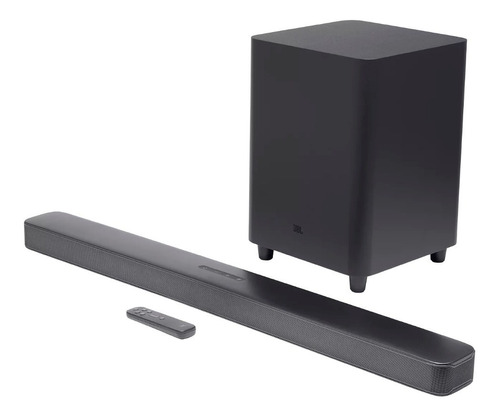 Barra De Sonido Jbl 5.1 Canal 4k Bluetooth Negro + Subwoofer