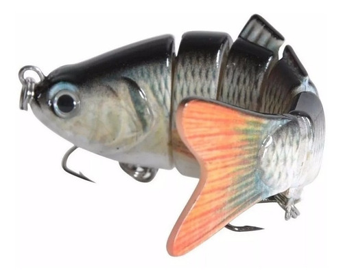 Imagem 2 de 5 de Kit 02 Lambari Realista Artificial Isca 3d Articulada Pesca