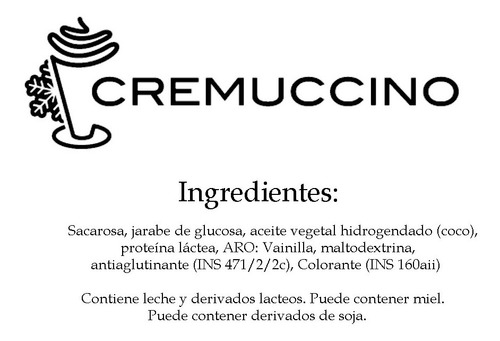 Imagen 3 de 4 de Frappe Milkshake Vainilla 1.5kg Cremuccino Licuado Café