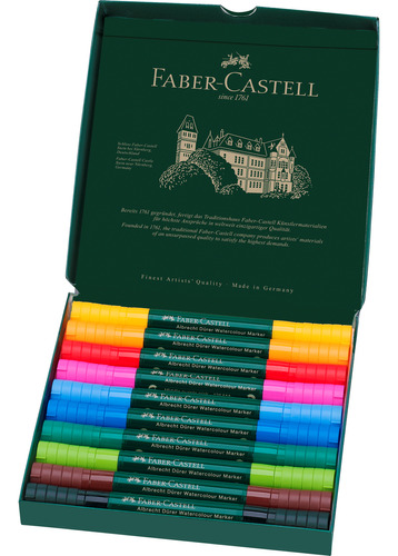 Marcadores Acuarelables A.dürer Faber-castell X10 Colores
