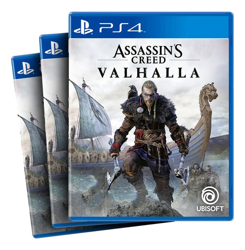 Combo Com 3 Assassins Creed Valhalla Ps4 Midia Fisica