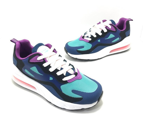 Imagen 6 de 6 de Zapatillas Sneakers Camara De Aire Mujer Moda Air 1778