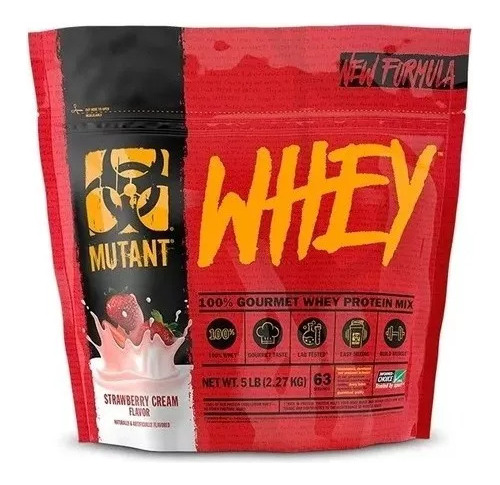 Whey Protein Mutant Proteina Frutilla 5 Lbs Envio Gratis