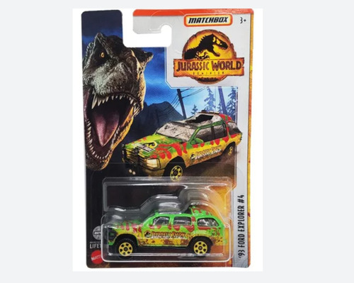 Jeep Miniatura Jurassic World Ford Explorer #4 Matchbox