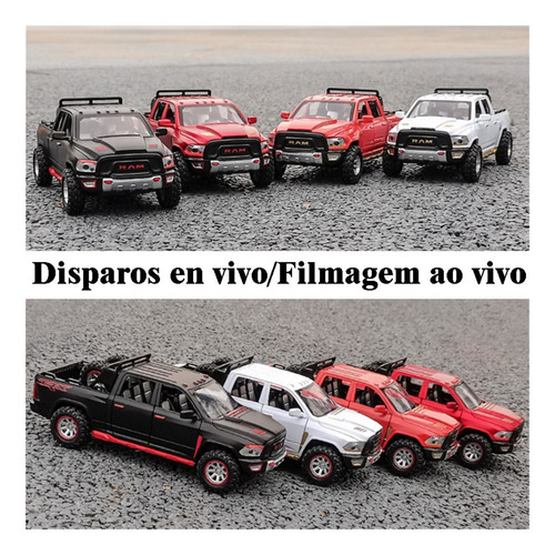 Dodge Ram Trx Miniatura Metal Coche Con Luces Y Sonido 1:32