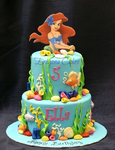 Tortas Sirenita Ariel S/disney Mar - Pedido Express!!