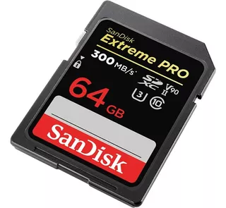 Tarjeta De Memoria Sandisk Extreme Pro 64gb V90 300mb/s 4/8k