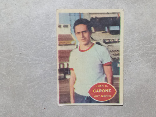 2 Figuritas Golazo 1965: Tarjetones Velez Sarsfield Willington Velez Sarsfield (Usado)