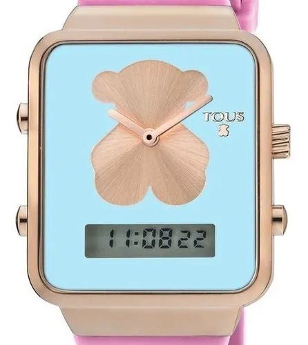 Reloj Tous Digital I bear Acero Ip Silicona Rosa Cuotas sin inter s
