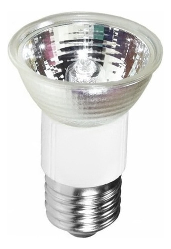 Lâmpada Halogena Dicroica 50w 127v Jdr E27 Com Lente Luz Branco Quente 110v