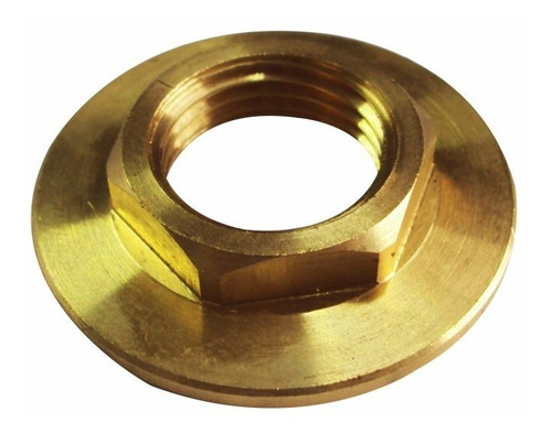 Arruela Porca 1/2 Metal Para Torneiras E Afins Cor Dourado