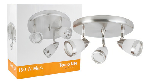 A lâmpada de teto inclui 3 holofotes LED de 5w quentes ou frios Lvc-203
