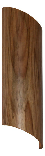 Arandela Madeira Imbuia Semi Cilindrica H=55cm - 466 Accord Cor Marrom 110V/220V