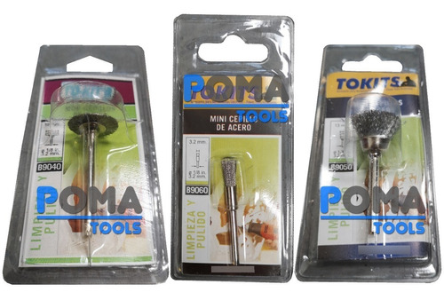 Kit Limpieza 3 Cepillos Acero Accesorio Torno Mini Drill