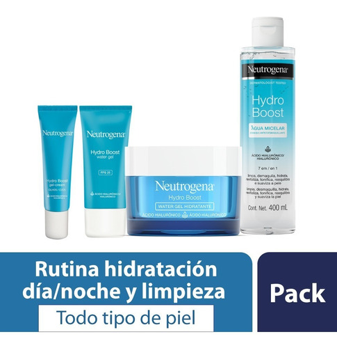 Pack Rutina Hidratación Y Limpieza Hydro Boost Neutrogena