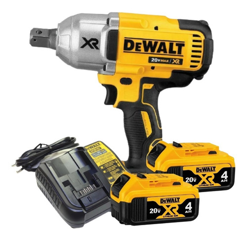 Chave De Impacto 3/4 2 Baterias 20v 4ah Xr Max Dcf897 Dewalt