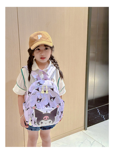 Mochila Importada Kuromi Hello Kitty Niña