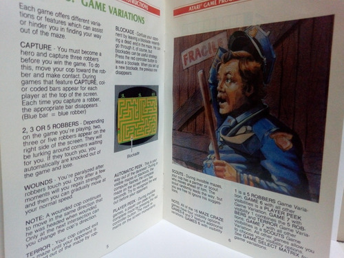 Imagen 3 de 3 de Atari Maze Craze (librito Con Instrucciones)