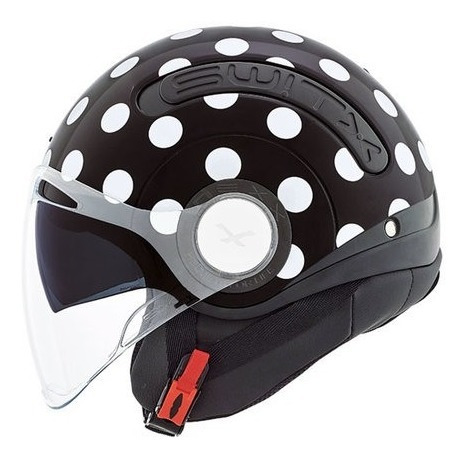 Casco Abierto Nexx Sx.10 Polka Negro/blanco Importado