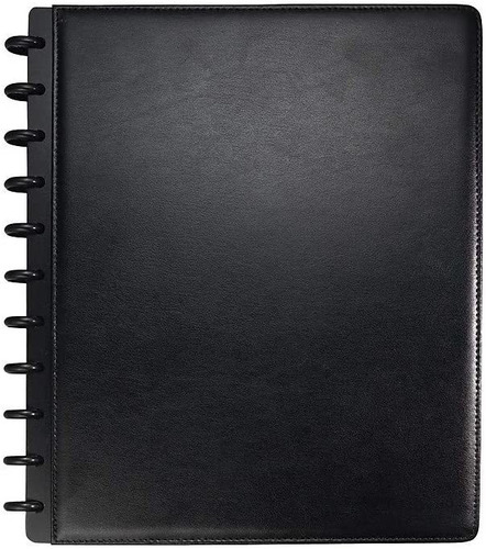 Cuaderno Arc De Cuero Customizable Negro De  9-1/2 X 11