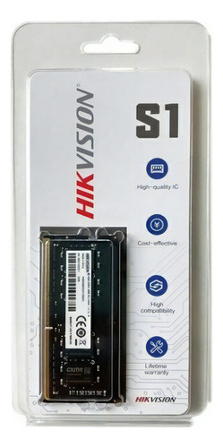 Memoria Ram Gamer Color Negro 4gb 1 Hikvision Ddr3 1600 Mhz