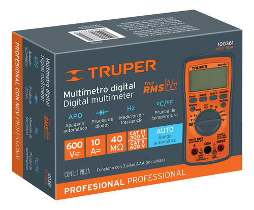 Tester Truper Digital  Mut-50a