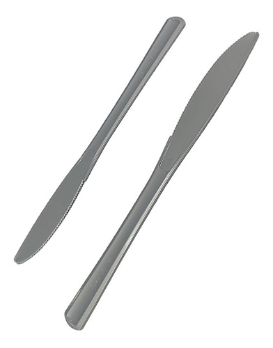 Cuchillo Plástico Duro Reforzado Descartable X 100 Unidades