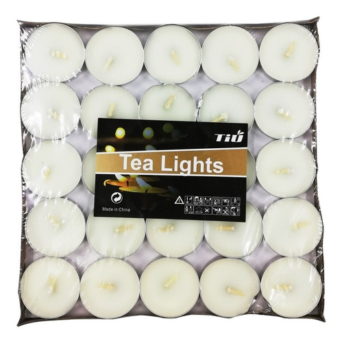 Velas Chatas Blancas X 50 Unidades Para Hornito Decorativas 