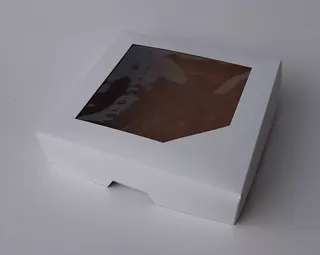 100 Box Caja Galletitas Cookies Visor 15 X 15 X 3