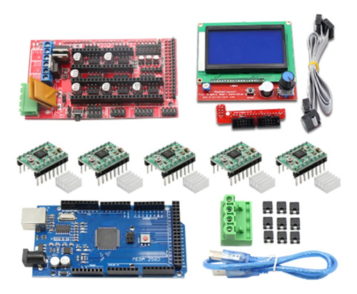 Kit De Impresora 3d Mega 2560 R3 + 1 Unidad De Controlador R