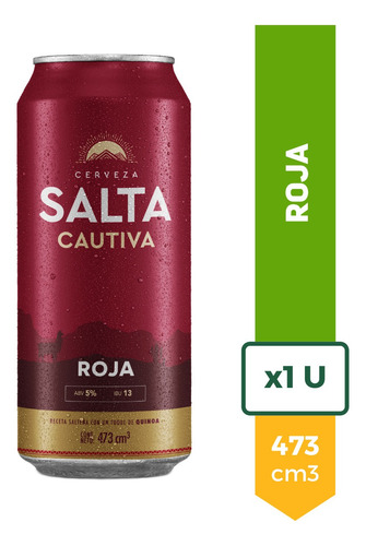 Imagen 1 de 9 de Cerveza Salta Cautiva Roja Lata 473ml La Barra Oferta