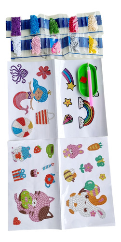 Kit Pintura Diamante Stickers Set Completo Arte Pintura X2u