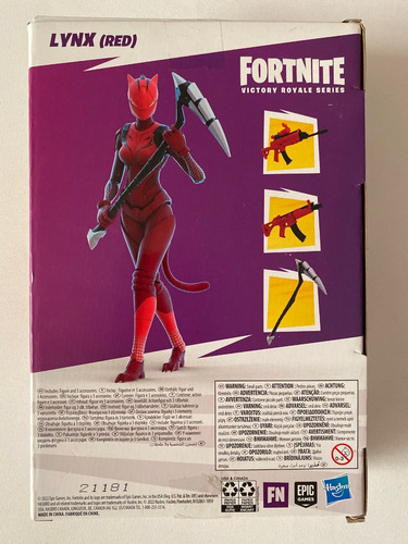 Lynx Red Fortnite Victory Royale Series Figura 6 Pulg Hasbro (Usado)