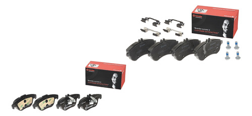 Set Balatas Bajos Metales Del Y Tras Brembo C200 2011 A 2014