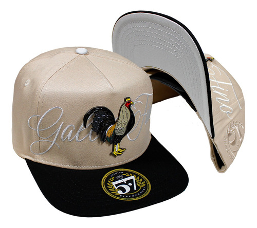 Gorra Gallo Fino Beige/black Cincopunto7