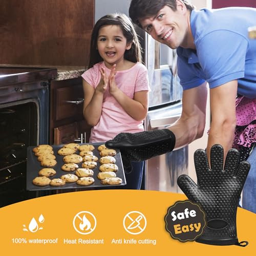 Manoplas De Horno De Silicona Resistentes Al Calor Hasta 50