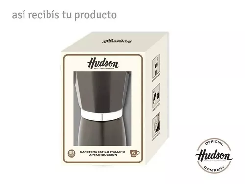 Cafetera Aluminio Esmaltado Negro Tipo Italiana Induccion 9