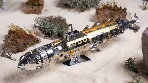 Metal Time Submarino Mecánico Diy Elusive Nautilus