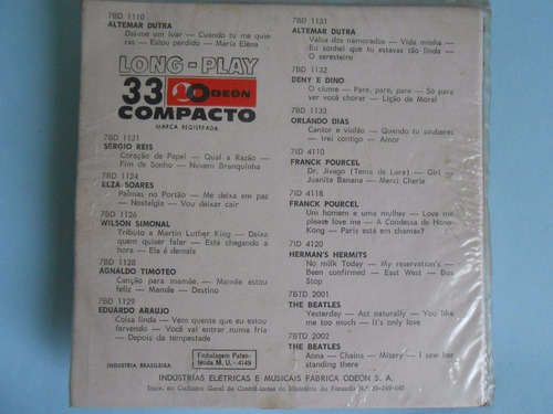 Clara Nunes Cantando Jovem Guarda-1967-primeiro Compacto Dup