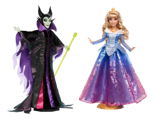 Disney Collector Muñecas Malefica Y Aurora Bella Durmiente