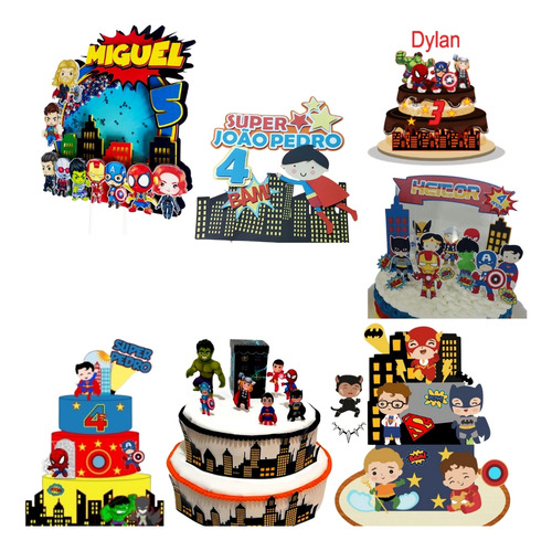 Arquivo Digital Topper Super Heróis 12 Temas
